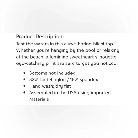 Helen Jon Nantucket Sweetheart Halter Bikini Top Medium Solid Blue Bottom - Picture 4 of 13